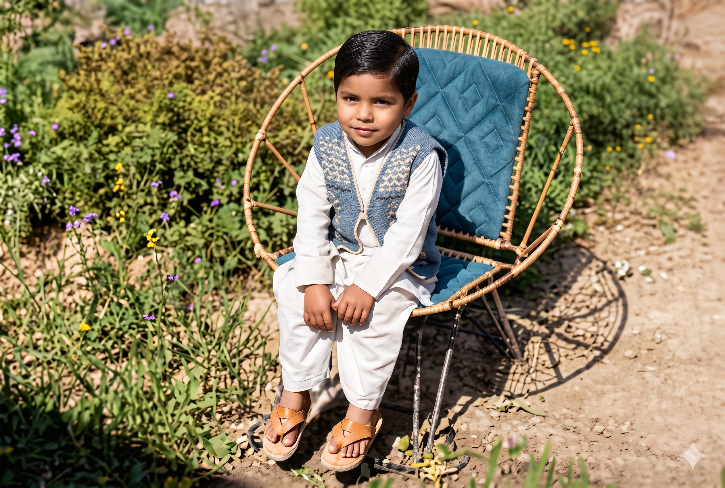 Khurram at four years old — colour
