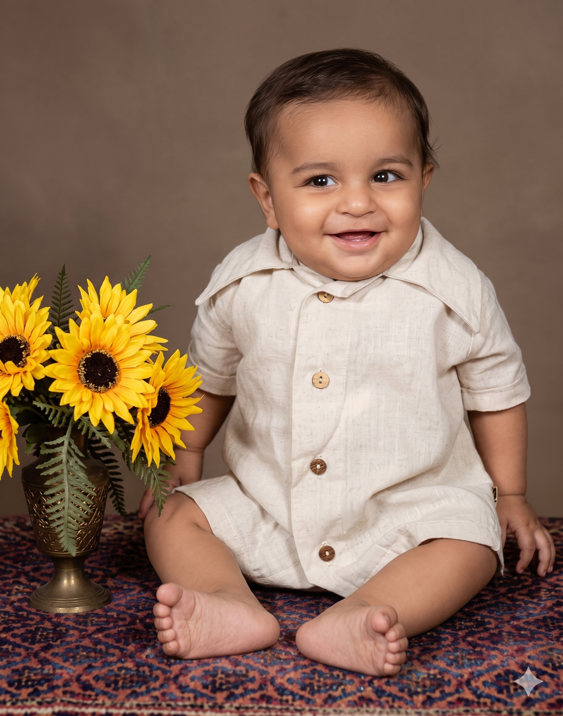 Khurram at six months old — colour